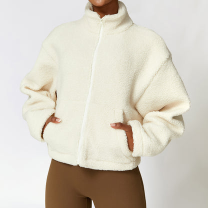 Women's Full-Zip Cashmere Fashion Jacket