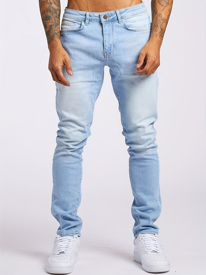 Men's Casual Slim Fit Denim Jeans - Mid Stretch