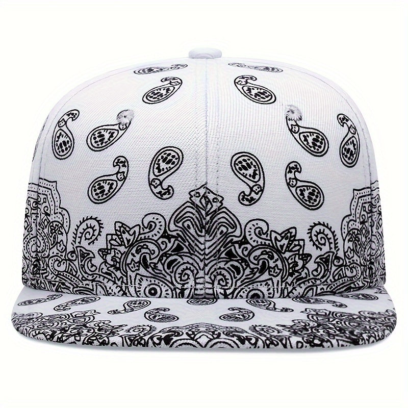 Paisley Print Snapback Hat