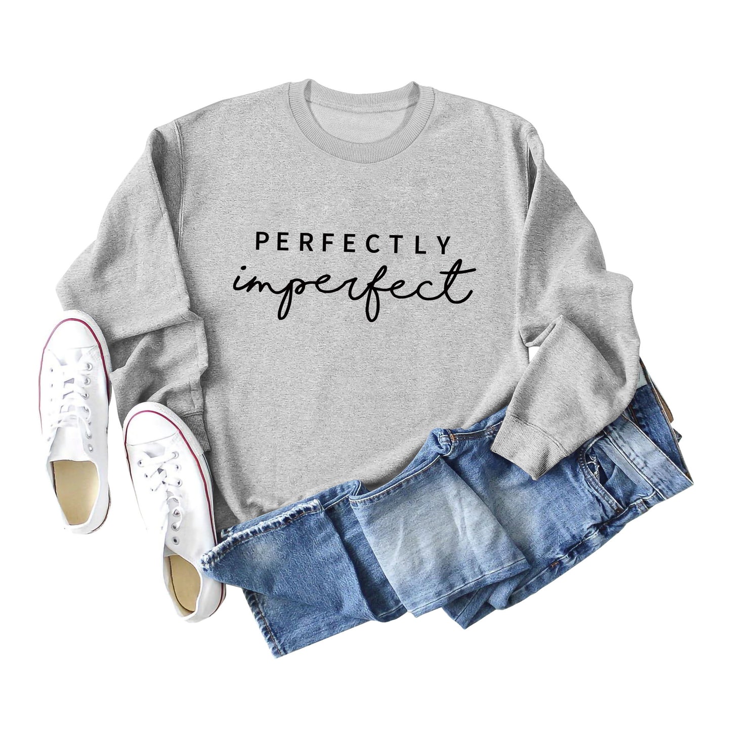 "PERFECTLY Imperfect" Women's Casual Pullover Sweater