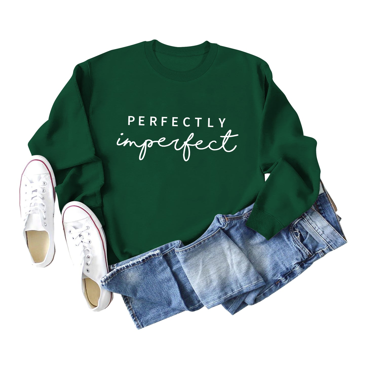 "PERFECTLY Imperfect" Women's Casual Pullover Sweater