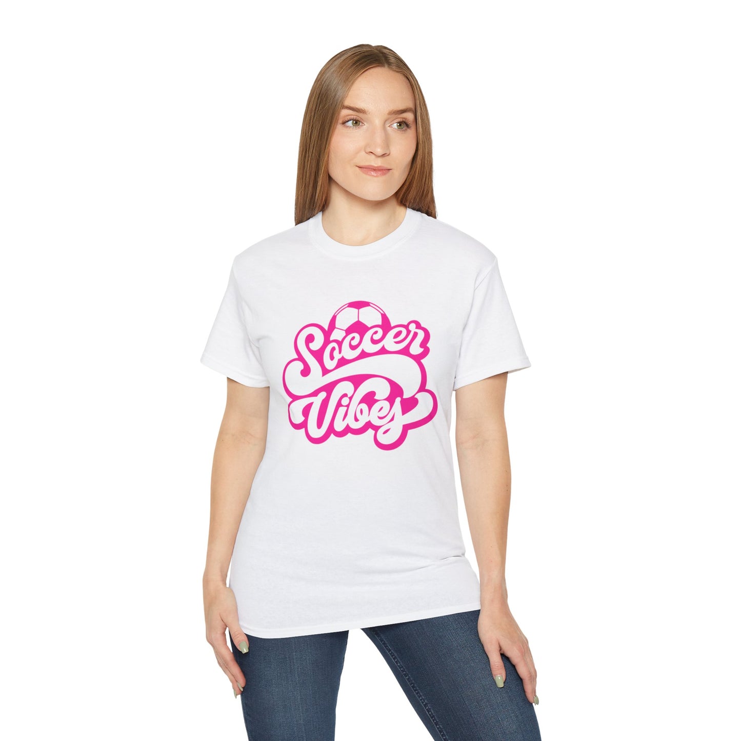 Noir Diore Kouture - Soccer Vibes (Pink) Unisex Ultra Cotton Tee