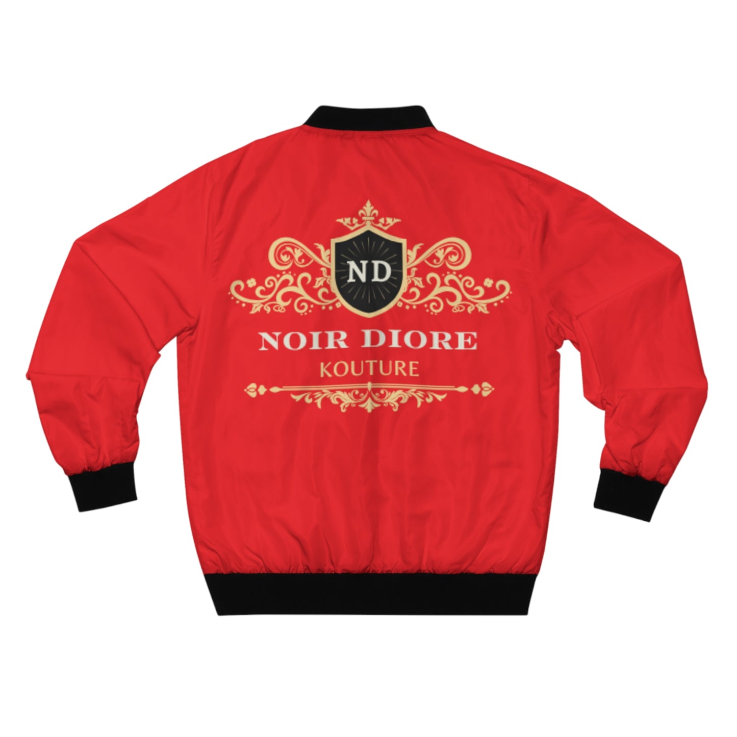 Noir Diore Kouture - Men's (Red) Bomber Jacket (AOP)