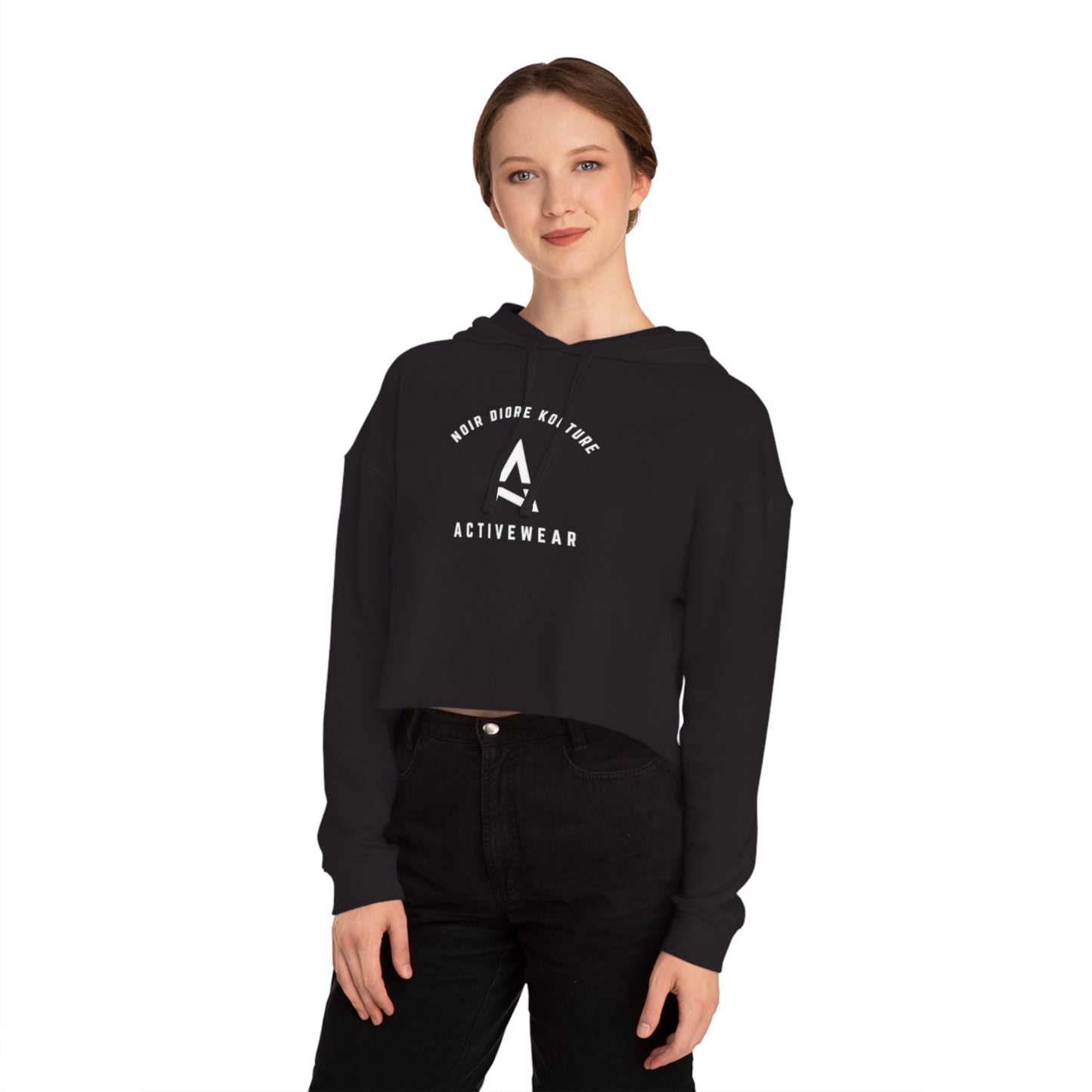 Noir Diore Kouture - Women’s Cropped Hooded Sweatshirt