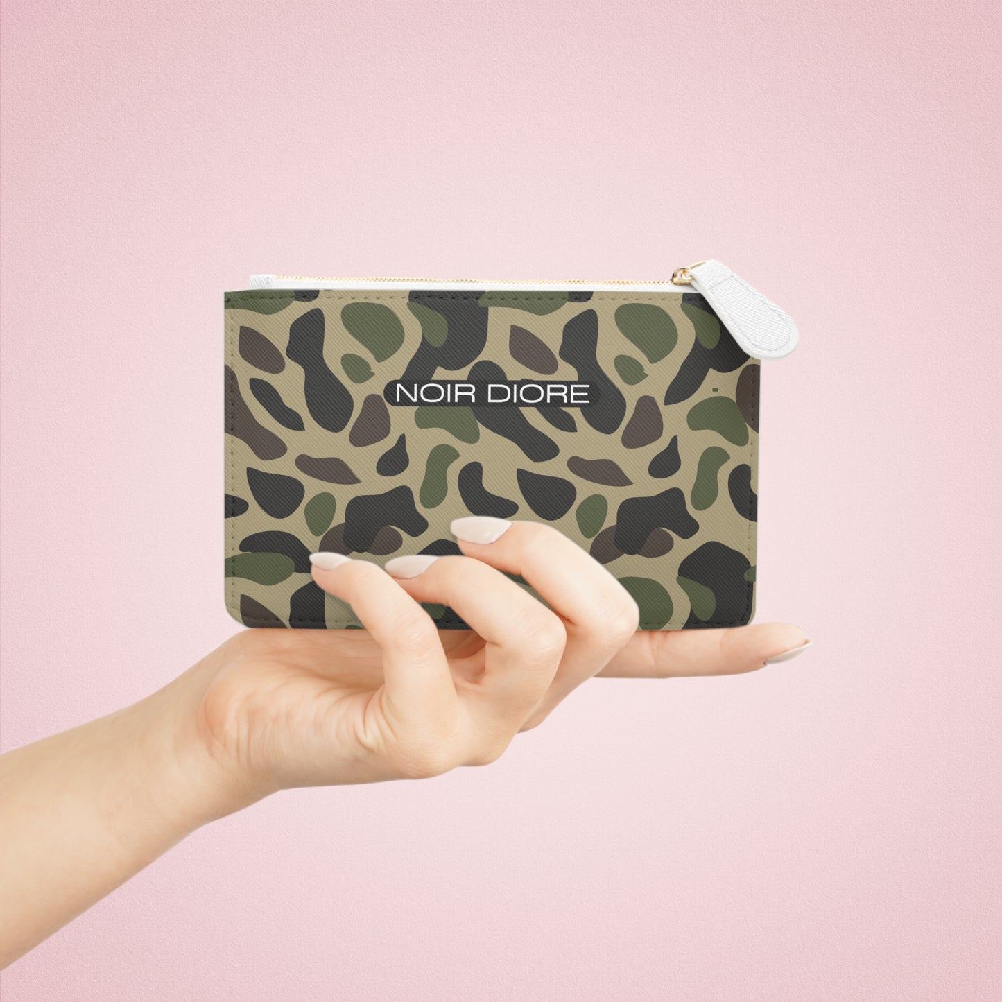 Noir Diore Mini Camo Clutch Bag