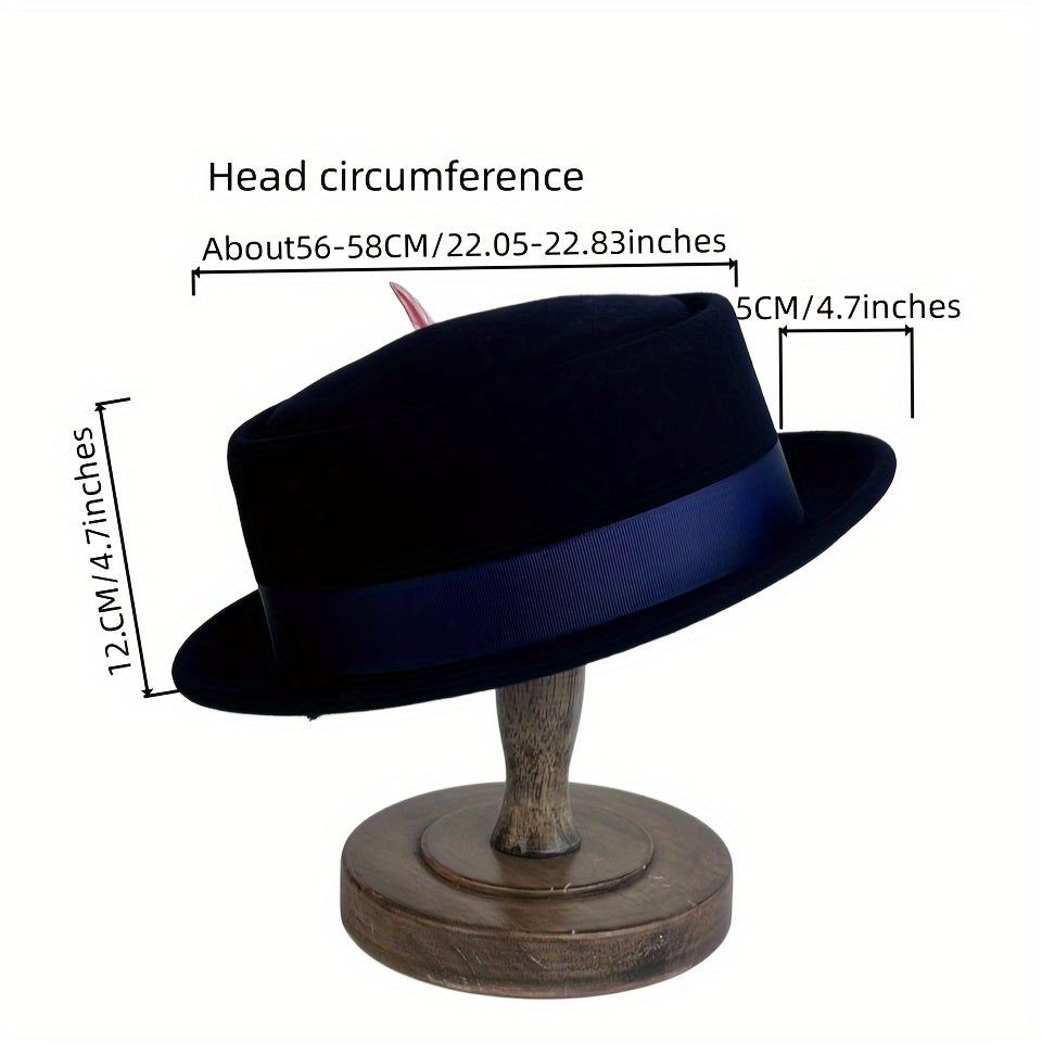 "JAZZ Top Hat" - Flat Brim - Large Brim