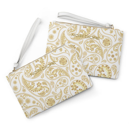 Noir Diore Paisley Print Clutch Bag