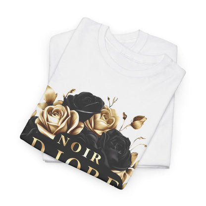 Noir Diore Kouture - Black & Gold Rose Tee