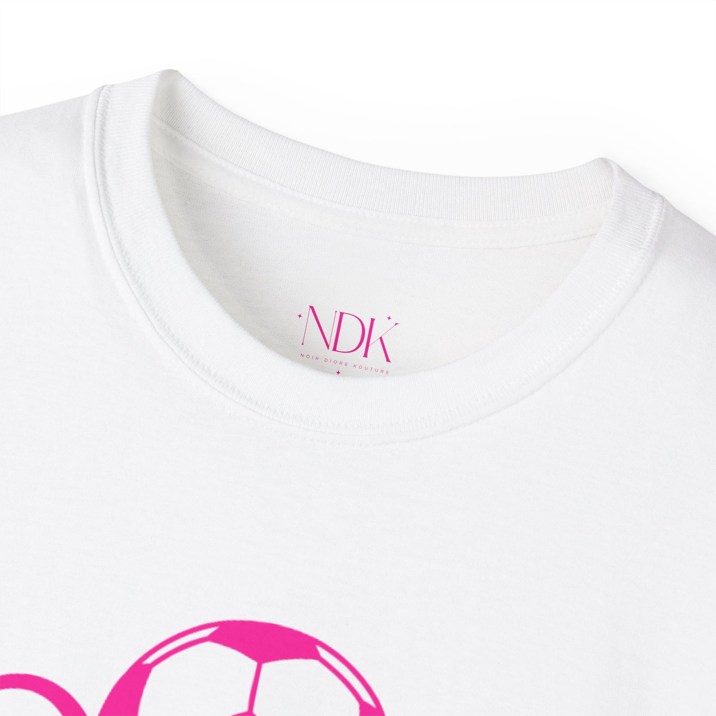 Noir Diore Kouture - Soccer Vibes (Pink) Unisex Ultra Cotton Tee