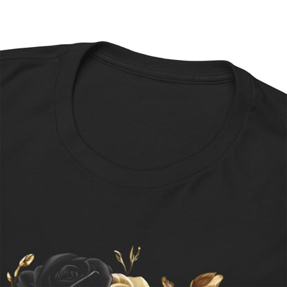 Noir Diore Kouture - Black & Gold Rose Tee