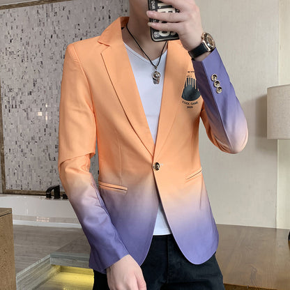 Men's Gradient Blazer - Slim Fit