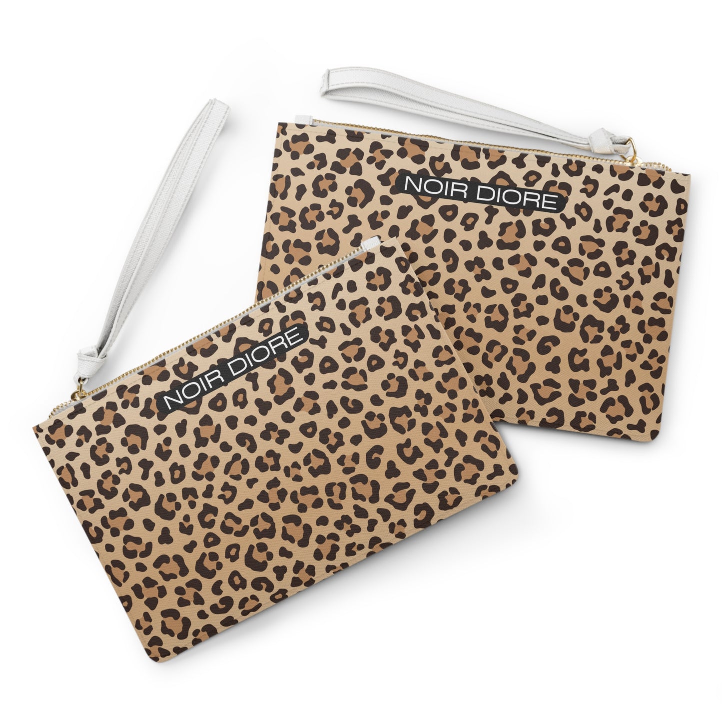 De' Noir Cheeta Print Clutch Bag