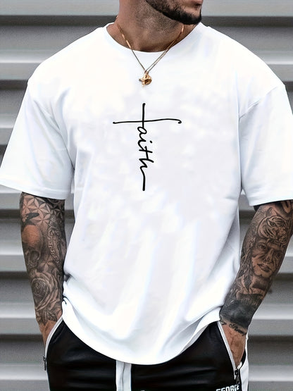 ''Faith'', Men's Casual Graphic Tee