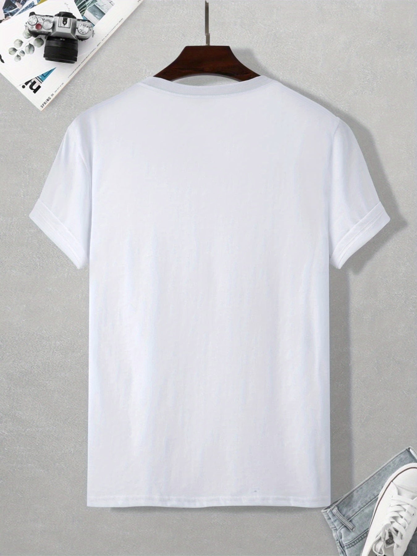 "PEACE" Men's Round Neck, Casual Tee