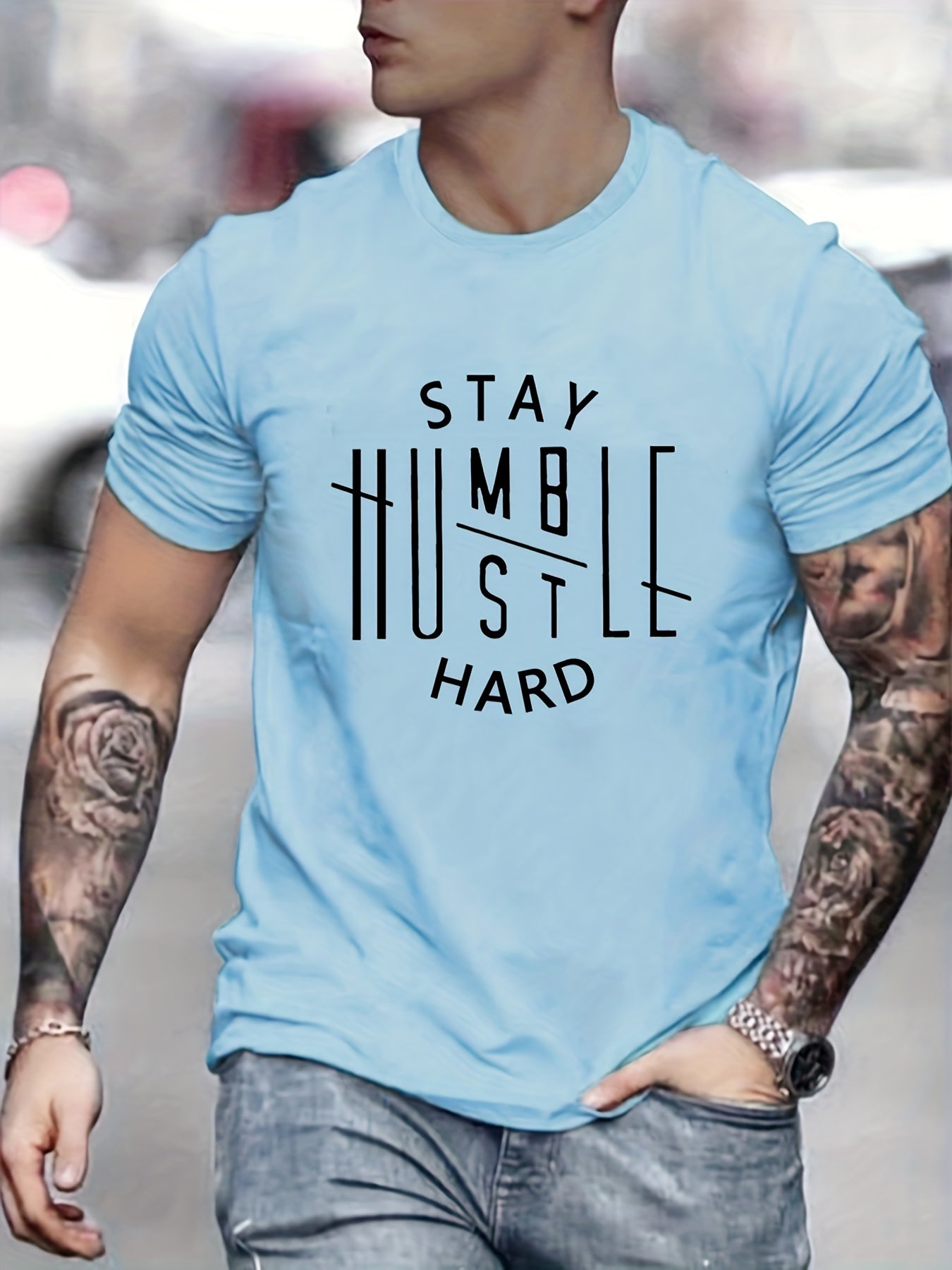 "Stay Humble" Casual Graphic Tee