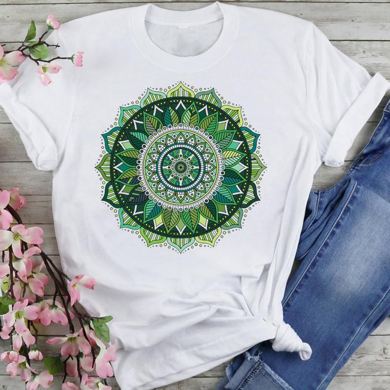 Women's Datura Flower Floral Print Casual Tee