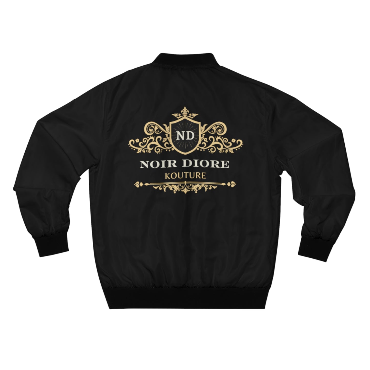 Noir Diore Kouture - Men's (Black) Bomber Jacket (AOP)