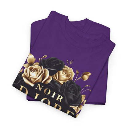 Noir Diore Kouture - Black & Gold Rose Tee