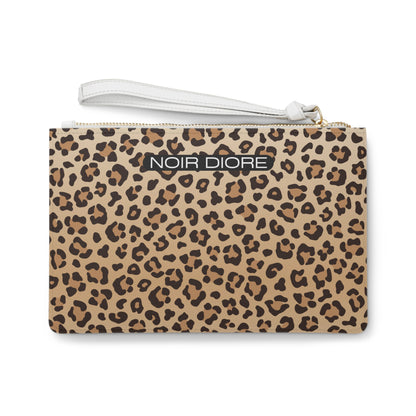 De' Noir Cheeta Print Clutch Bag