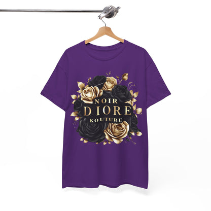 Noir Diore Kouture - Black & Gold Rose Tee