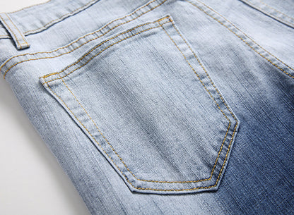 Men's Casual Washed Indigo Denim Jeans