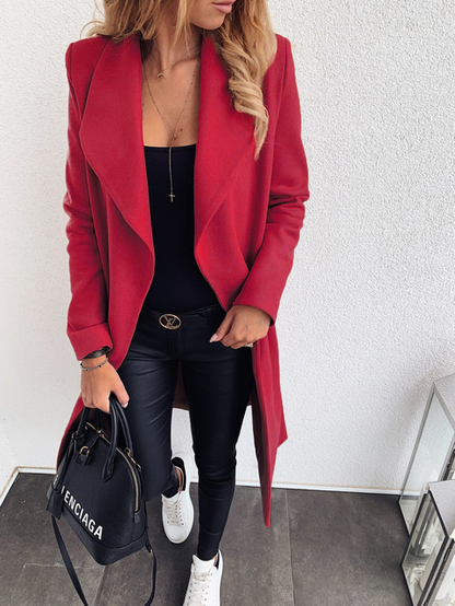 Women's Casual Woolen Coat