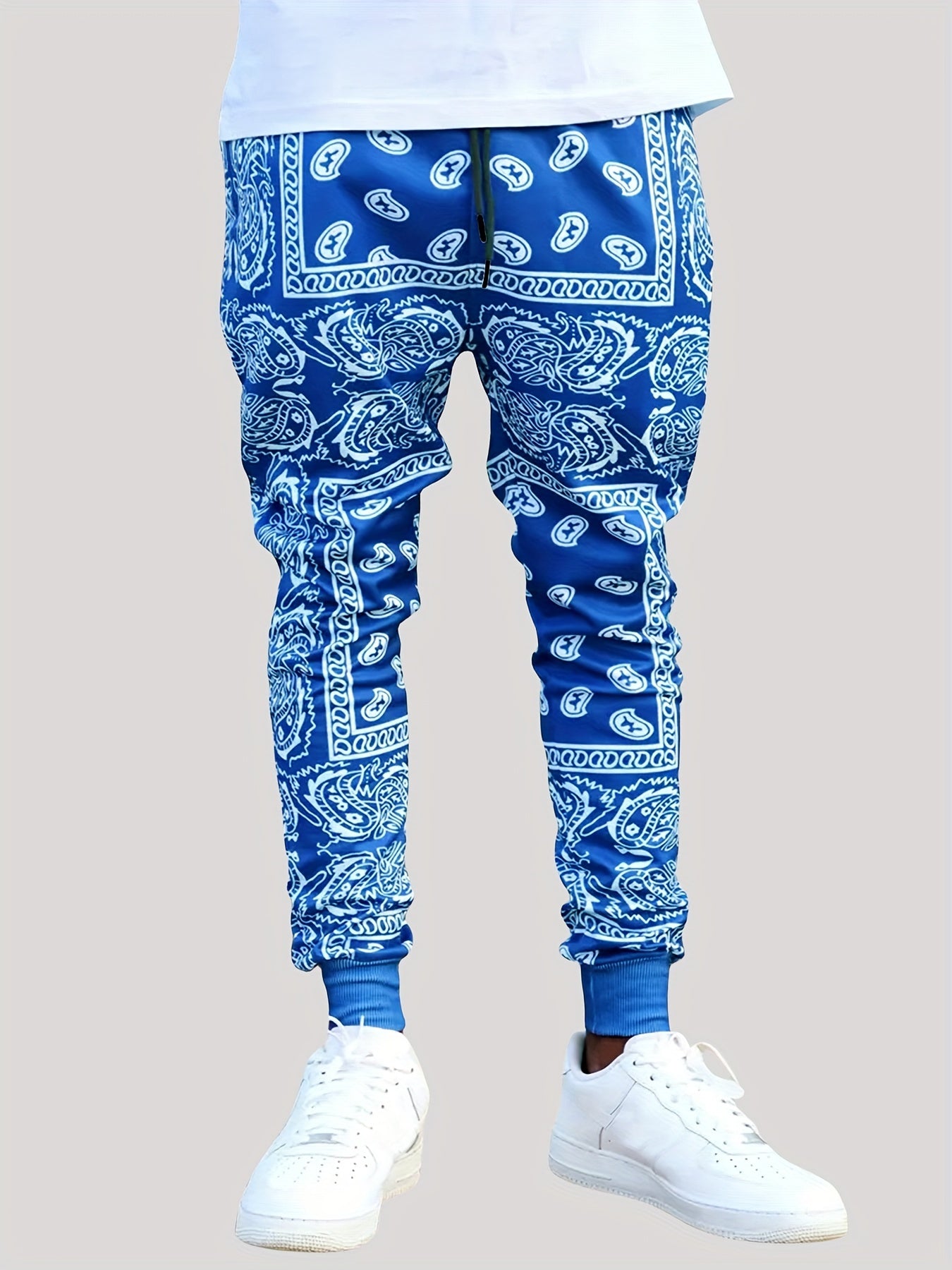 Men's Paisley Graphic Joggers - Slightly Stretch