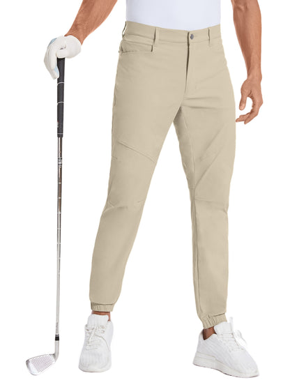 Men's Stretch Golf Jogger Pants with Pockets - Waterproof, Slim Fit