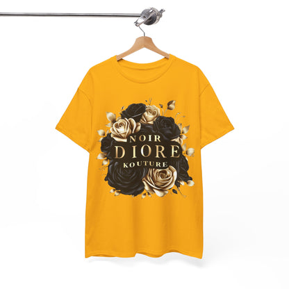 Noir Diore Kouture - Black & Gold Rose Tee