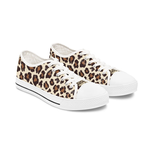 Noir Safari - Women's Low Top Sneakers