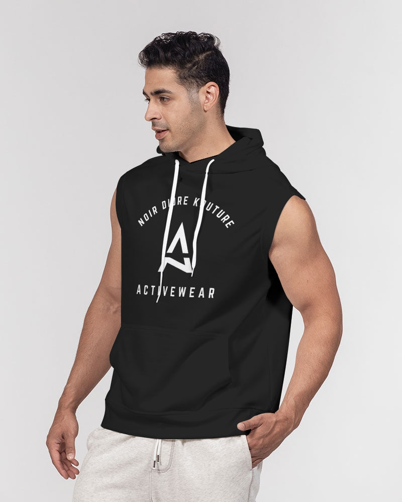 Noir Diore Kouture - Men's Black Sleeveless Hoodie