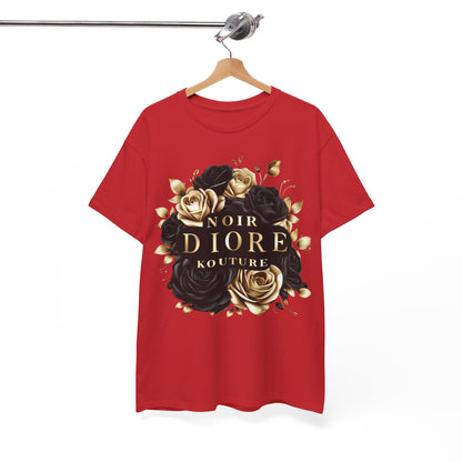 Noir Diore Kouture - Black & Gold Rose Tee