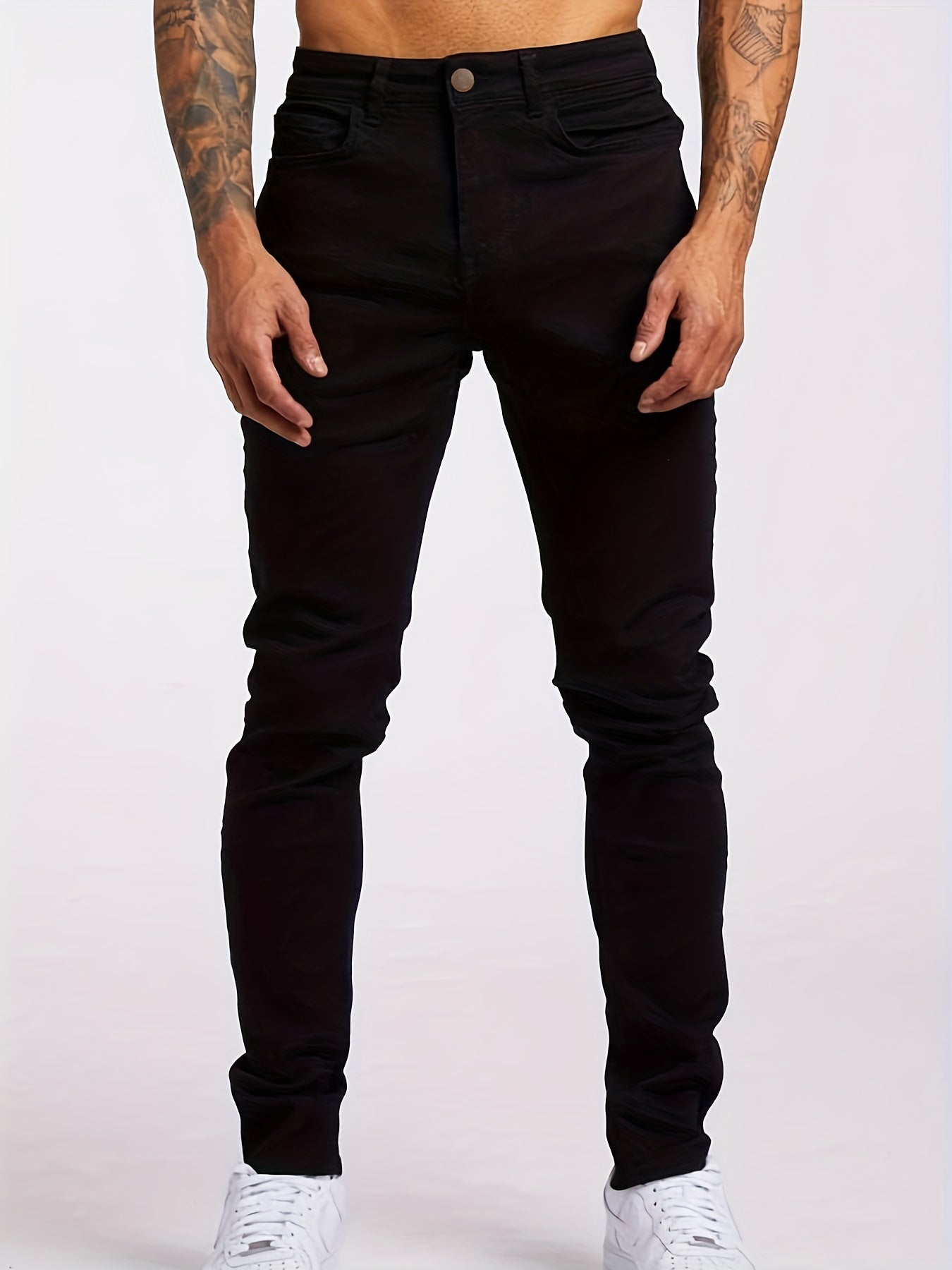 Men's Casual Slim Fit Denim Jeans - Mid Stretch