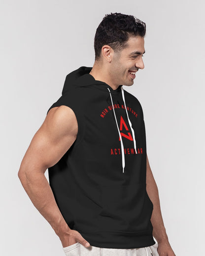 Noir Diore Kouture - Men's Black Sleeveless Hoodie