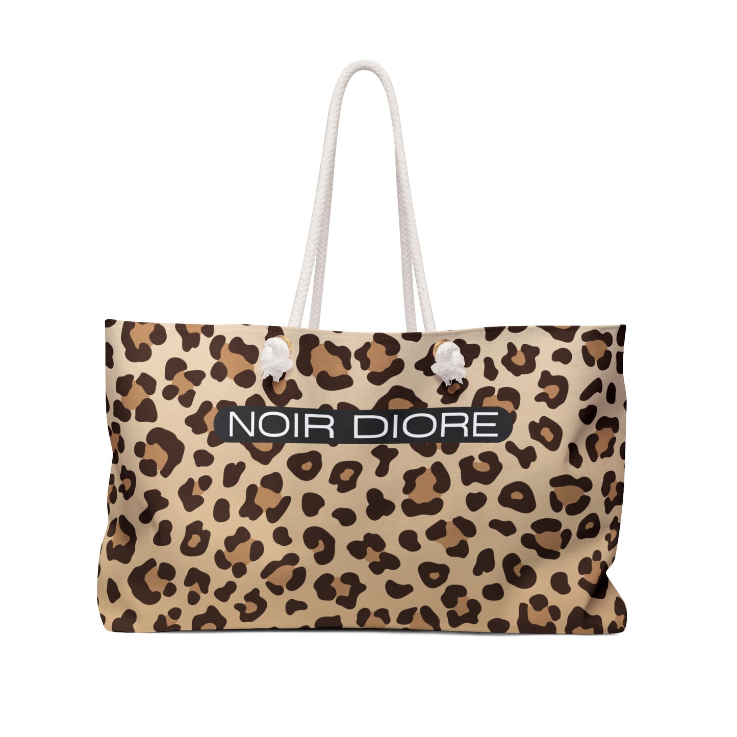 De' Noir Cheeta Print Weekender Bag