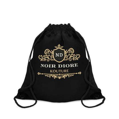 Noir Diore Kouture - Black Drawstring Bag