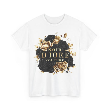 Noir Diore Kouture - Black & Gold Rose Tee