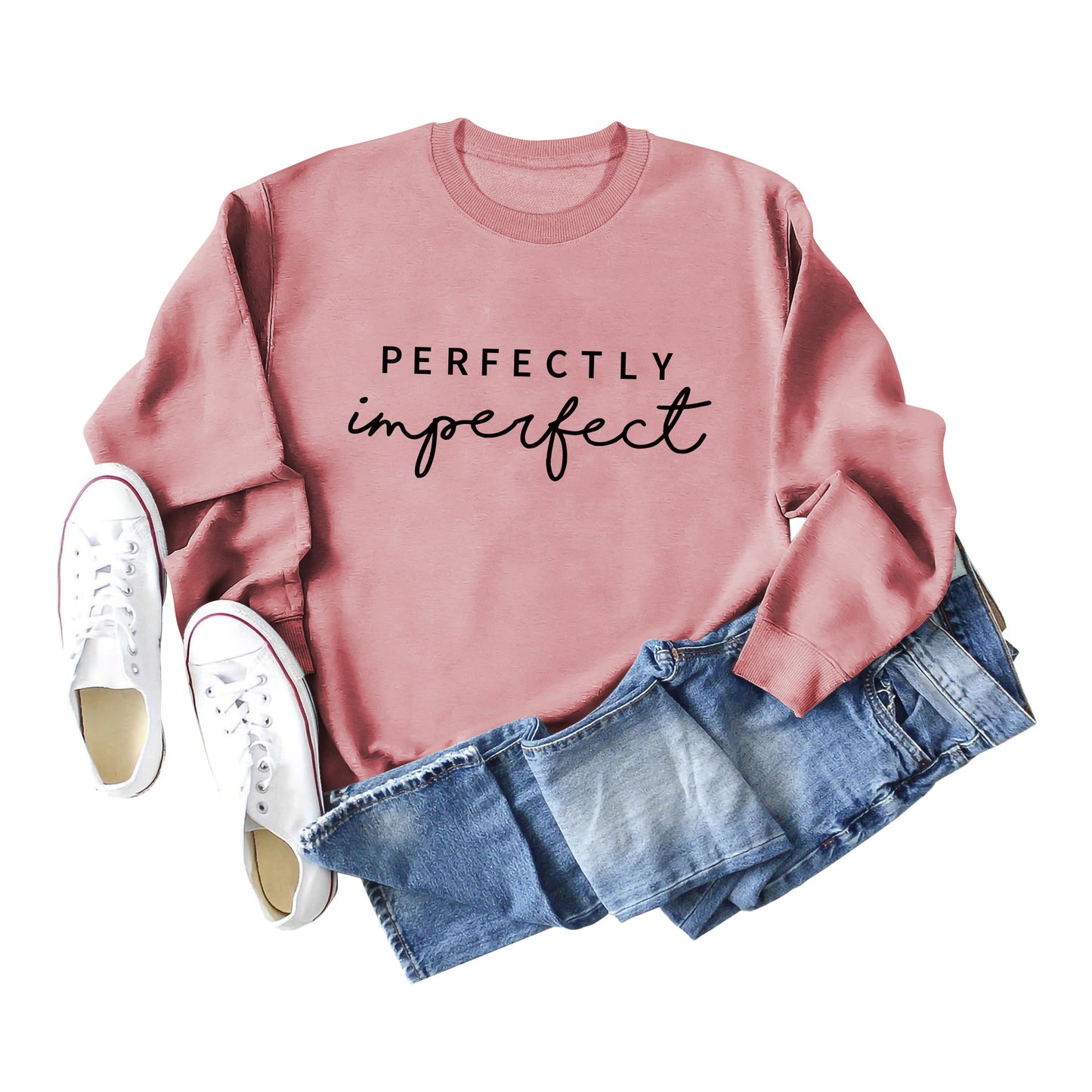 "PERFECTLY Imperfect" Women's Casual Pullover Sweater