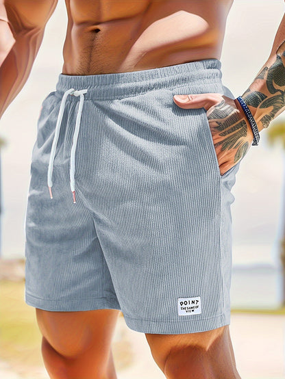 Men's Slim Fit Drawstring Comfy Casual Shorts with Pockets