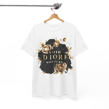 Noir Diore Kouture - Black & Gold Rose Tee