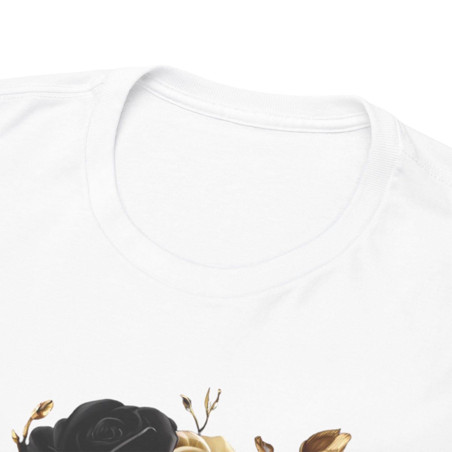 Noir Diore Kouture - Black & Gold Rose Tee