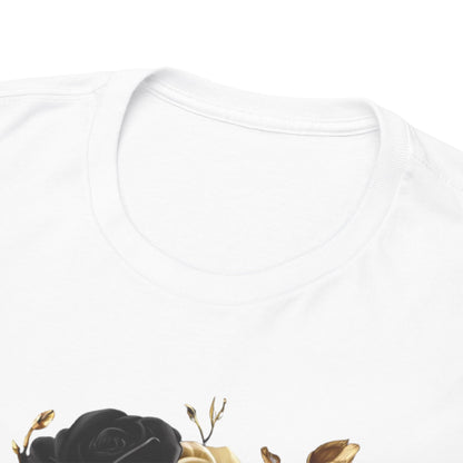 Noir Diore Kouture - Black & Gold Rose Tee