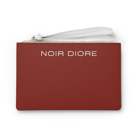 Noir Diore Crimson Red Clutch Bag