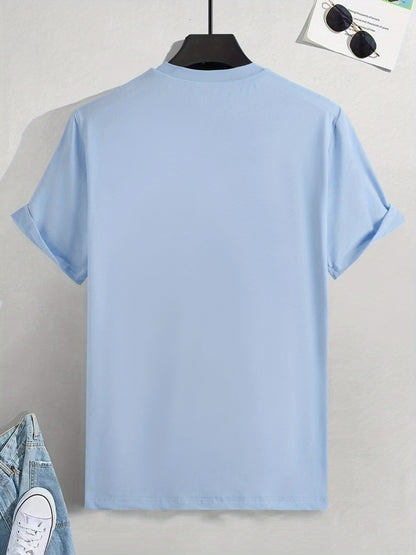 "PEACE" Men's Round Neck, Casual Tee