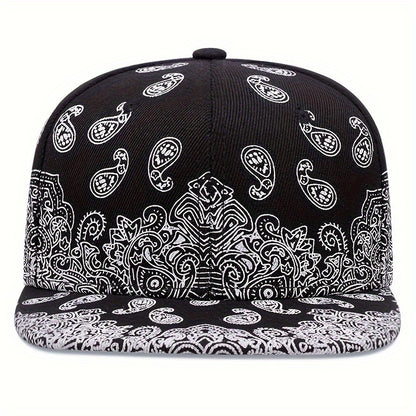 Paisley Print Snapback Hat