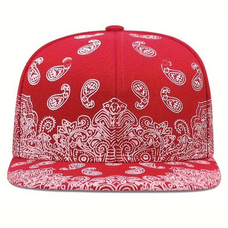 Paisley Print Snapback Hat