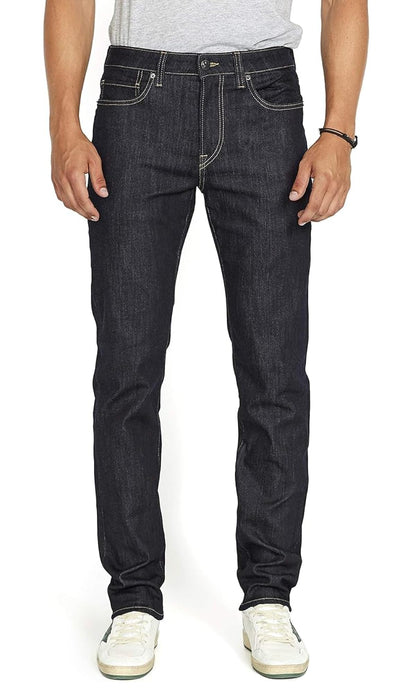 Men's Relaxed Tapered Denim Jeans - Rinse Wash Indigo