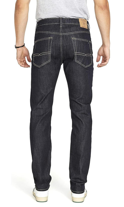 Men's Relaxed Tapered Denim Jeans - Rinse Wash Indigo