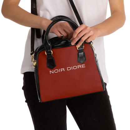 Noir Diore Crimson Shoulder Handbag