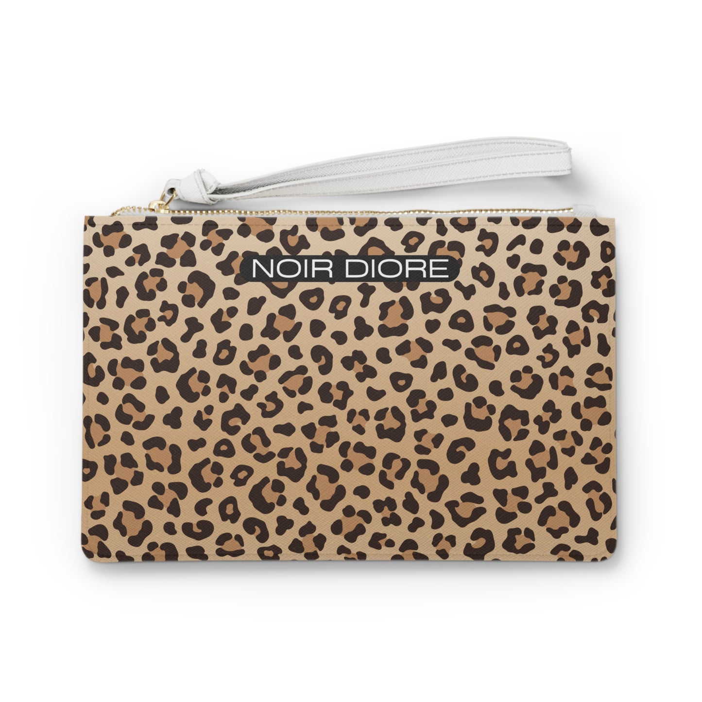 De' Noir Cheeta Print Clutch Bag